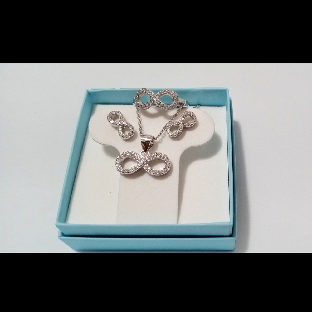 Sterling Silver Infinity set